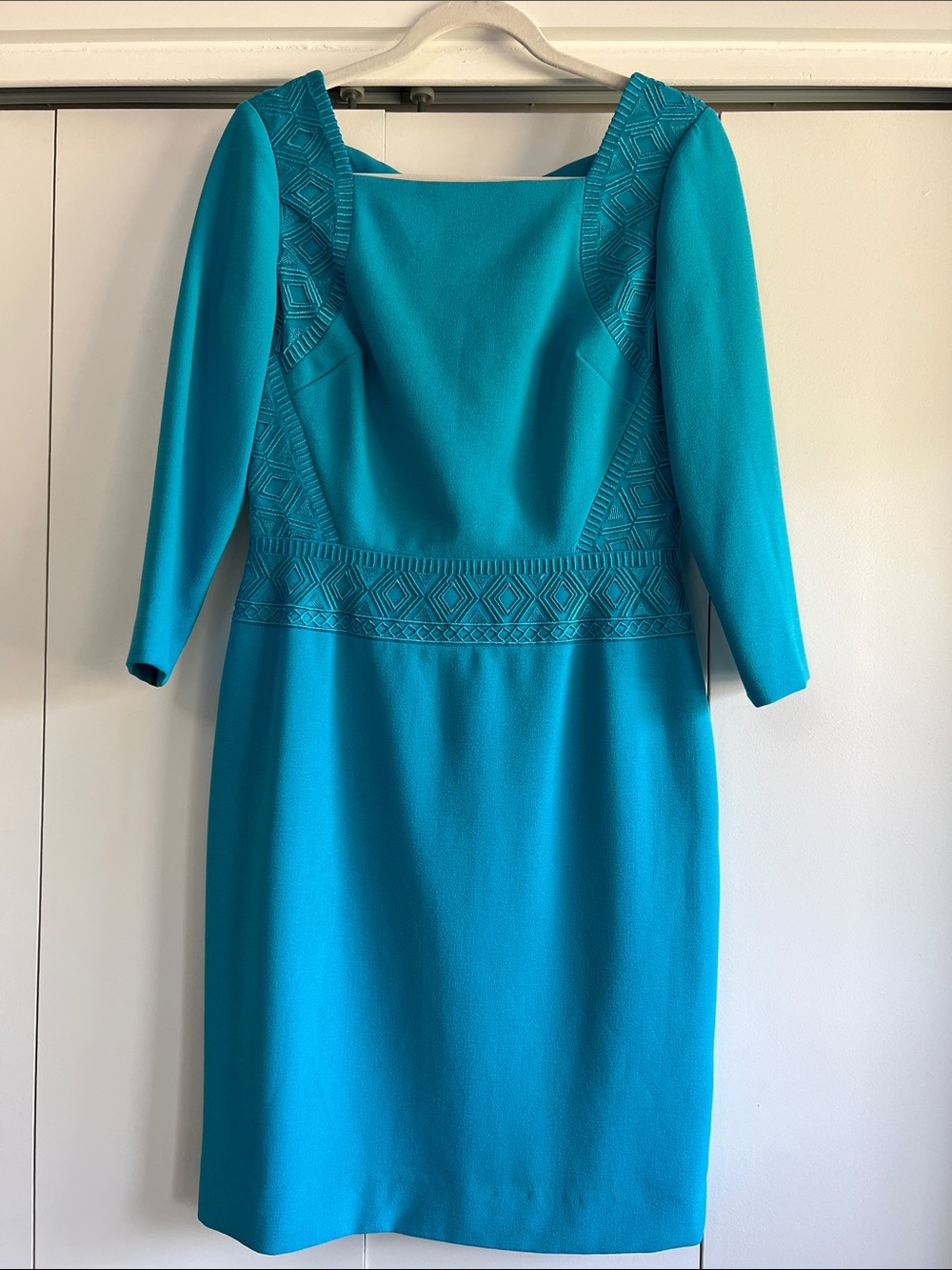 ANTONIO MELANI Elegant Turquoise Women's Dress